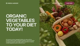 Website - Organic vegetables